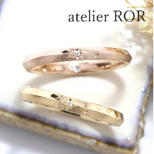 atelier ROE:神戸、大阪堀江で作る特別な手作り結婚指輪【星空のような二人だけの手作り結婚指輪】