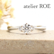 atelier ROE:想いを込めて作った、手作りの婚約指輪【ピンクゴールドの石座でさりげなくアレンジ】