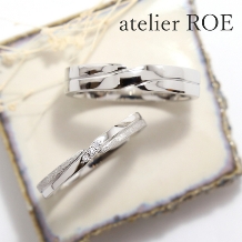 atelier ROE:【メレダイヤとスターダストで豪華にアレンジ】ふたりで作る特別な手作り結婚指輪