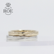 atelier ROE:ふたりで作る結婚指輪【肌に馴染む、淡い黄色のシャンパンゴールド】
