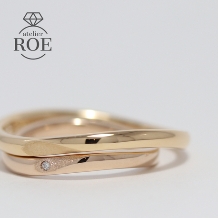atelier ROE:ふたりで作る結婚指輪【重ねるとハートに】