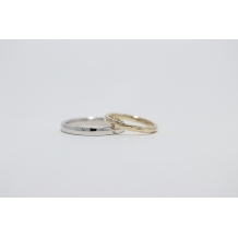 atelier ROE:ふたりで作る結婚指輪【ぽこぽこ模様がキラっと光る素敵な結婚指輪】