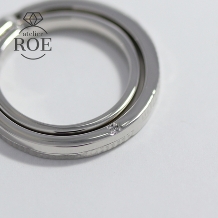 atelier ROE:ふたりで作る特別な手作り結婚指輪【側面にダイヤを留めて自分だけが知る秘密に】