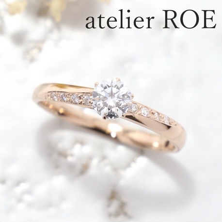 atelier ROE:想いを込めて作った、手作りの婚約指輪【メレダイヤで豪華にデザインした婚約指輪】