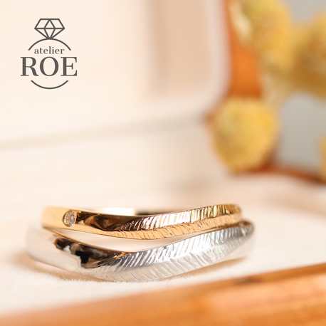 atelier ROE:ふたりで作る結婚指輪【羽の模様を自分で入れる結婚指輪】