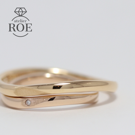 atelier ROE:ふたりで作る結婚指輪【重ねるとハートに】