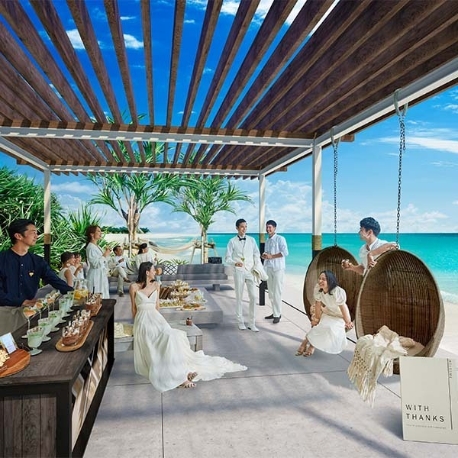 ザ・ギノザリゾート　美らの教会／アールイズ・ウエディング：【大人数プランOK！】ゲストと楽しむ憧れのリゾートウェディング