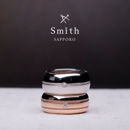 工房Ｓｍｉｔｈ（スミス）札幌店:マリッジリング～ミルグレイン・幅広～