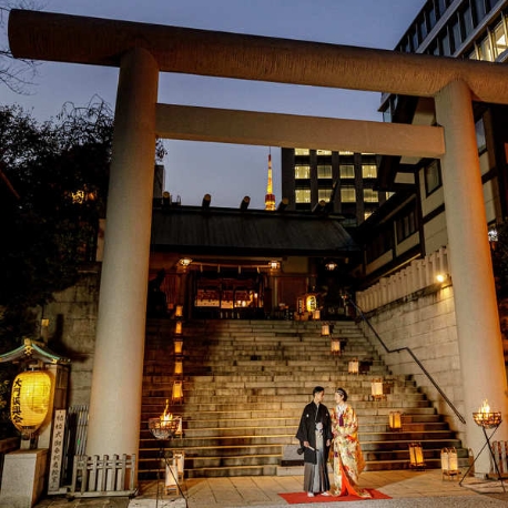 芝大神宮／クチュールナオコ銀座店：【平日特典有】篝火挙式＆和婚相談会×希望者限定試着会