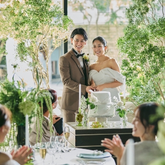 結婚式場：【黒毛和牛コース試食´-】 本格ガーデンW体験×選べる10大特典