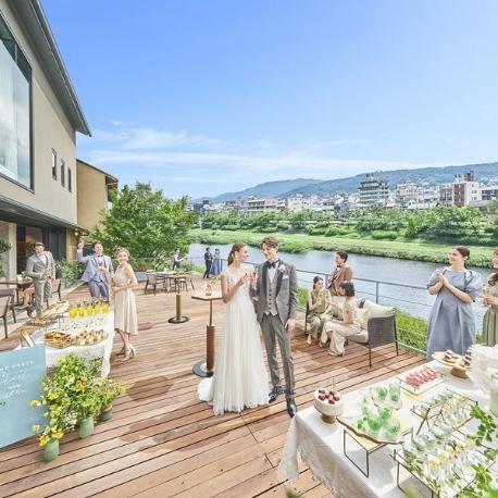ATOLL TERRASSE 鴨川（アトールテラスカモガワ）：【9日間限定★メイン食材グレードUP】京フレンチ試食×鴨川一望