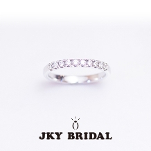 ジュエリー工房　ｙａｍａｍｏｔｏ:【JKY BRIDAL】 オリジナル エンゲージリング ハーフエタニティ