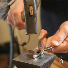 ジュエリー工房　ｙａｍａｍｏｔｏ:【鍛造製法】　幅、厚み 自由に選べるリング メレーダイヤ入り
