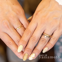 ジュエリー工房　ｙａｍａｍｏｔｏ:【ゴールド  槌目（つちめ）マリッジリング】