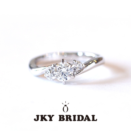 ジュエリー工房　ｙａｍａｍｏｔｏ:【JKY BRIDAL】 オリジナル エンゲージリング ウェーブ