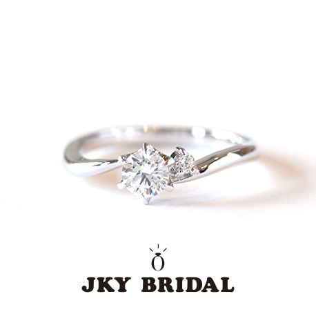 ジュエリー工房　ｙａｍａｍｏｔｏ:【JKY BRIDAL】 オリジナル エンゲージリング ウェーブ