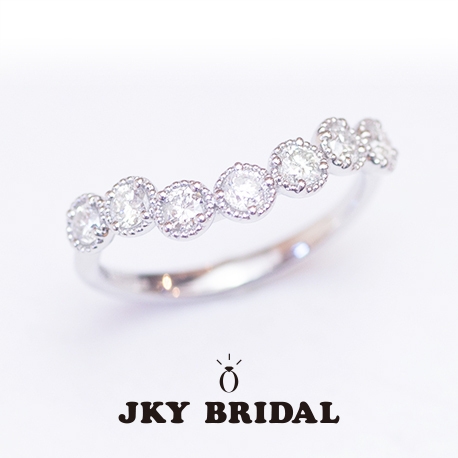 ジュエリー工房　ｙａｍａｍｏｔｏ:【JKY BRIDAL】ウェーブ ダイヤモンド オリジナル エンゲージリング