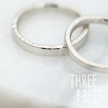 ＴＨＲＥＥ ＴＲＥＥＳ（スリーツリーズ）:THREE TREES 手作り結婚指輪　想いが詰まった個性的なデザイン