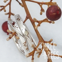 ＴＨＲＥＥ ＴＲＥＥＳ（スリーツリーズ）:愛する人に作ってもらった大切な指輪 THREE TREES 手作り結婚指輪