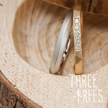 THREE TREES 手作り結婚指輪　それぞれお好きなデザインで！