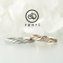 renri:個性的なシルエットのねじれデザインリング