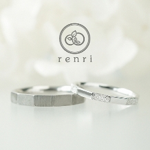 renri:いくつもの面が織りなす、シャープなデザインリング