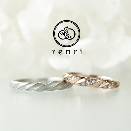 renri:個性的なシルエットのねじれデザインリング