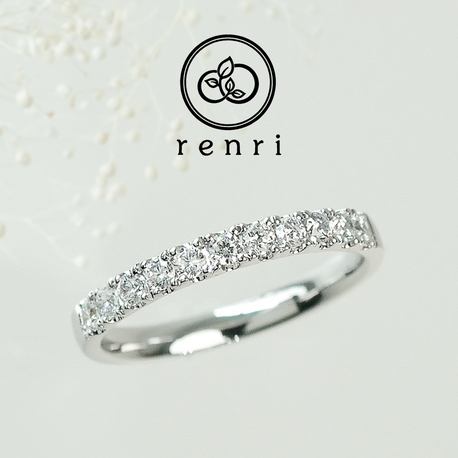 renri:ダイヤモンドのラインが華やか、エタニティリング