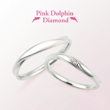 garden handmade（ガーデン ハンドメイド）:ピンクダイヤ使用・Pink Dolphin Diamond【10万円の結婚指輪】