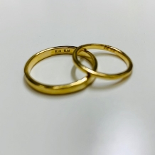 手作り結婚指輪　K18イエローゴールド