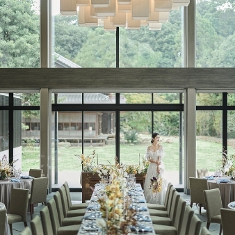 高宮庭園茶寮:【通年ご案内】歴史を刻む緑溢れる日本庭園&自然光溢れる*迎賓館〈80名375万円～〉