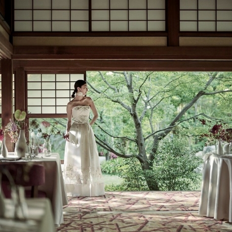 高宮庭園茶寮：祝日限定【当館人気No1】国産牛試食×緑地に佇む文化財全館見学