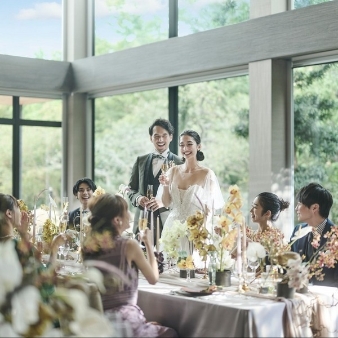 高宮庭園茶寮:【27年6-8月限定】朗らかな陽春を堪能する春婚〈60名317万〉