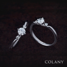 ブライダル専門店　ＫＩＯＲＩ　ＤＩＡＭＯＮＤ:生涯、毎日つけられる指輪【COLANY】エンゲージリング「ナデシコ」