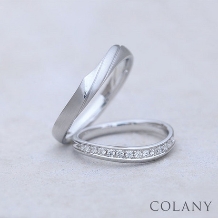 ブライダル専門店　ＫＩＯＲＩ　ＤＩＡＭＯＮＤ:生涯、毎日つけられる指輪【COLANY】マリッジリング「くるみ～来未～」