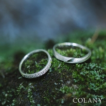 ブライダルリング専門店　輝織‐ＫＩＯＲＩ‐:【生涯、毎日つけられる指輪】【COLANY】マリッジリング「くるみ」