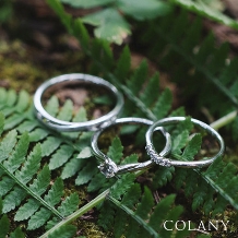 ブライダルリング専門店　輝織‐ＫＩＯＲＩ‐:安心して毎日つけられる指輪　COLANYマリッジリング「スカーレットジュエル」