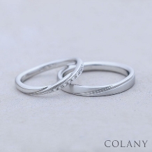 ブライダルリング専門店　輝織‐ＫＩＯＲＩ‐:安心して毎日つけられる指輪　COLANY　３本セットリング「ブルームーン」