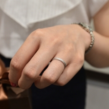 ブライダルリング専門店 輝織‐KIORI‐:【輝織オリジナル】細身でフィット感も抜群。★プラチナマリッジリング (RJ-8)