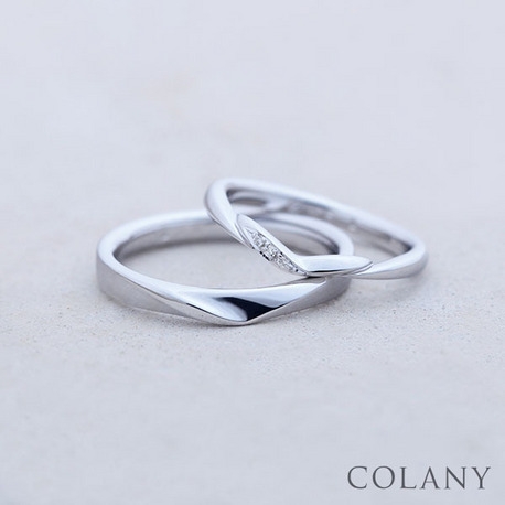 ブライダル専門店　ＫＩＯＲＩ　ＤＩＡＭＯＮＤ:ずっとつける指輪【COLANY】 マリッジ/セットリング「スゥイートキャンディ」