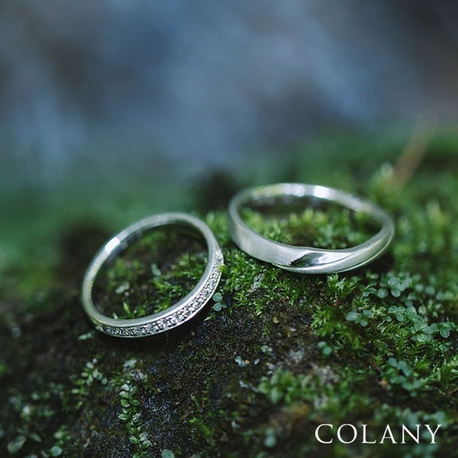 ブライダルリング専門店　輝織‐ＫＩＯＲＩ‐:生涯毎日つけられる指輪　COLANY（コラニー）マリッジリング「くるみ」