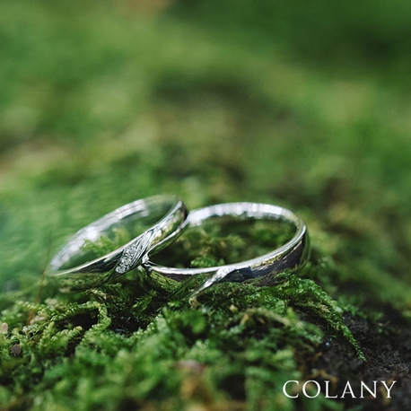 ブライダルリング専門店　輝織‐ＫＩＯＲＩ‐:生涯毎日つけられる指輪　COLANY（コラニー） マリッジリング「ヤマザクラ」
