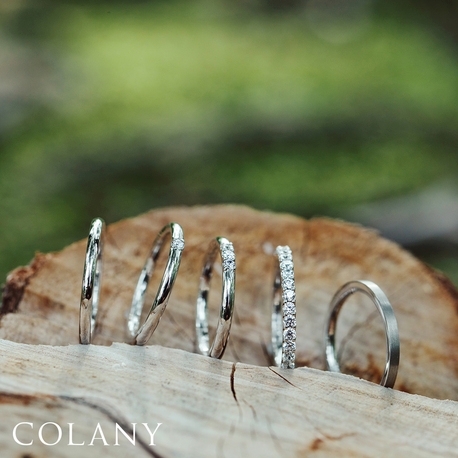 ブライダルリング専門店　輝織‐ＫＩＯＲＩ‐:安心して毎日つけられる指輪　COLANYマリッジリング「モミジ」