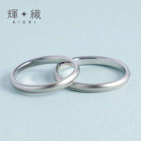 ブライダルリング専門店 輝織‐KIORI‐:【輝織オリジナル】細身でフィット感も抜群。★プラチナマリッジリング (RJ-8)