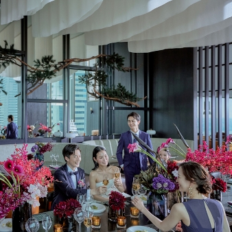 結婚式場：最上階の絶景×至高の美食で魅せる*洗練レストランウェディング