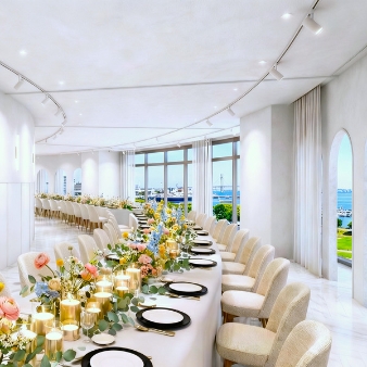 ＭＡＲＩＮＥ ＴＯＷＥＲ ＷＥＤＤＩＮＧ:【60名／挙式＋披露宴】最大72万円ご優待＜一年半以内＞:【2026年6月チャペル&パーティ会場リニューアル】空間デザインを刷新し！先行案内フェア実施中♪【1件目来館特典／高級カタログギフト2万円相当プレゼント♪】×【1件目成約特典：衣裳3着50万円分ご優待】≪駅徒歩1分×1組貸切≫挙式は【選べる2スタイル】地上100mの展望フロアとリニューアルする新チャペルからお好みでセレクトできる。パーティ会場は山下公園と海を臨む横浜を感じる空間。そのすべてを1組で貸切に。お料理はゲストもおもわず笑顔がこぼれるおもてなし料理をご提供。フェアではデザート付きの贅沢ハーフコース無料試食をお楽しみください。1組貸切・みなとみらいを一望する横浜マリンタワーで叶えるウエディングをフェアで体験しませんか。