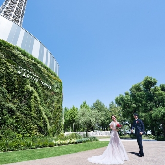 ＭＡＲＩＮＥ ＴＯＷＥＲ ＷＥＤＤＩＮＧ:【40名／ご披露宴のみ】神前式後の披露宴やお披露目パーティにも＜最大48万円優待／一年半以内＞