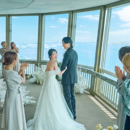 ＭＡＲＩＮＥ ＴＯＷＥＲ ＷＥＤＤＩＮＧ：リニューアル完成！《空×海×光》絶景展望ビュー&アマギフ5千円