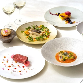 ＭＡＲＩＮＥ ＴＯＷＥＲ ＷＥＤＤＩＮＧ:【30名／フォト＋食事会】ドレスを着て、美食を堪能する新スタイル＜ドレス会食／6ヵ月以内＞