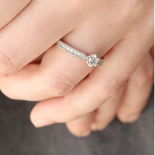 Ｓｔ．Ｍａｒｉａ:【クラシコ】繊細なミル打ちが、アンティークな雰囲気を醸し出す、こだわりの婚約指輪